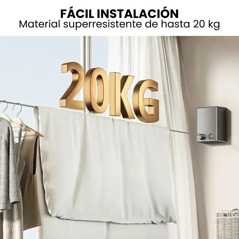 Tendedero Retráctil Invisible Verona